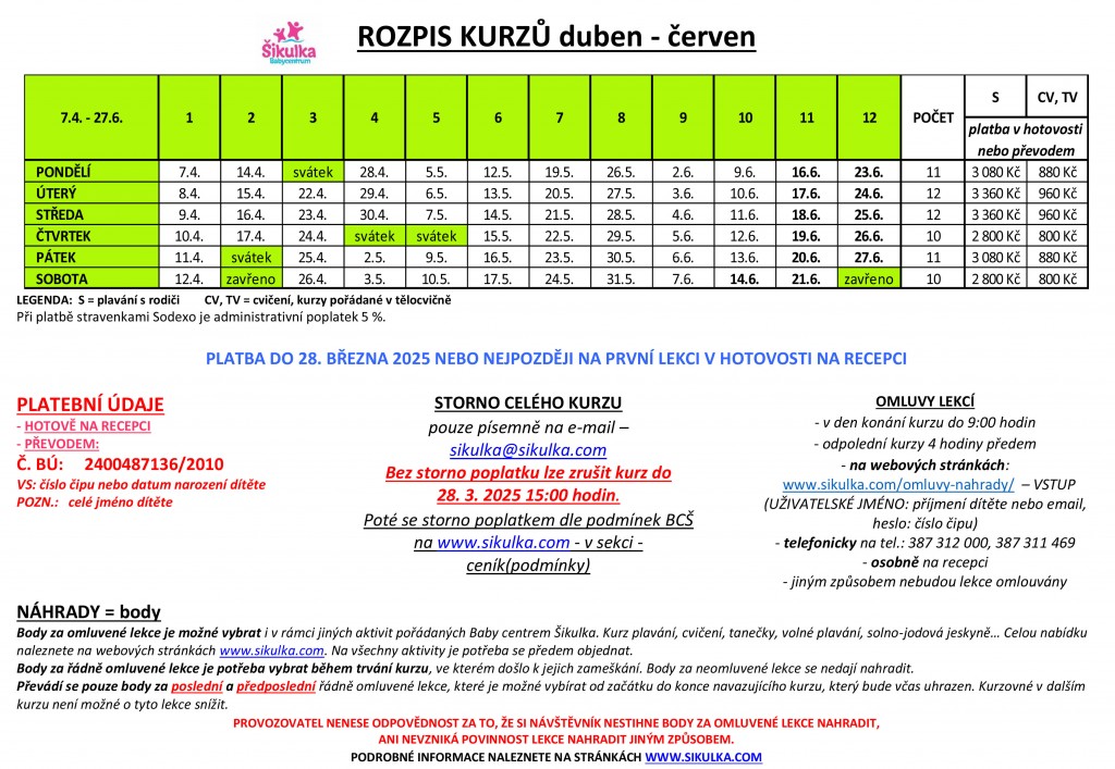 rozpis kurzů listopad není br - WEB
